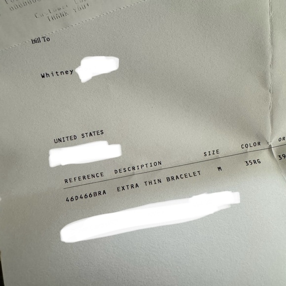 Celine Knot Extra Thin Gold Plated Bracelet - Picture 9 of 9